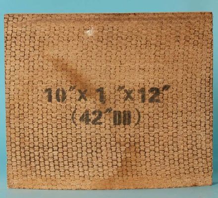 Brown Color Brake Block Material , Industrial Friction Materials With Holes