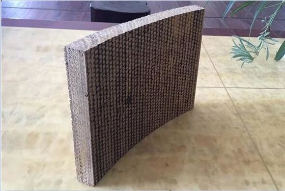 Brown Color Brake Block Material , Industrial Friction Materials With Holes