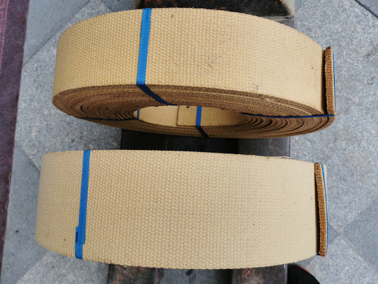 Brown 20m Non Asbestos Woven Brake Lining With Resin